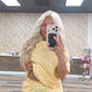lemon + lime striped set