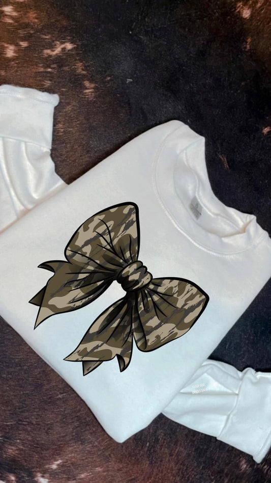 RTS Camo bow crewnecks