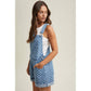 OVERSIZED POLKA DOT DENIM OVERALLS