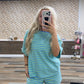 two piece set (two tone blue / green and blue)