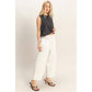 White Wide Pants