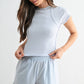 Ridge Raglan Ribbed Baby Tee