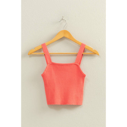 Ribbed Cropped Tank Top