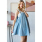 Woven Mini Flair Overall Dress