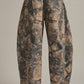 Camo Print Cotton Balloon Pants