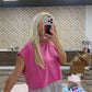 Crew Neck Boxy Sleeveless Cropped Top