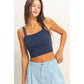 Ribbed Cropped Tank Top