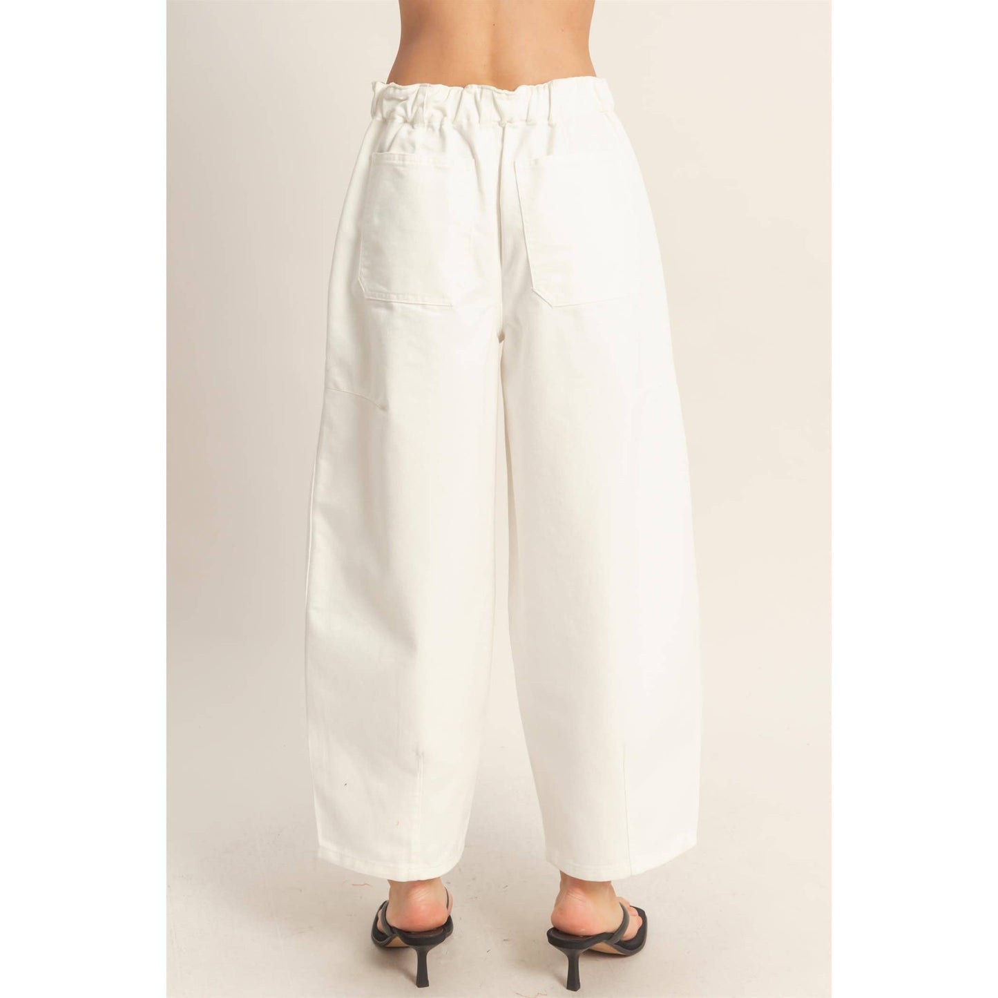 White Wide Pants