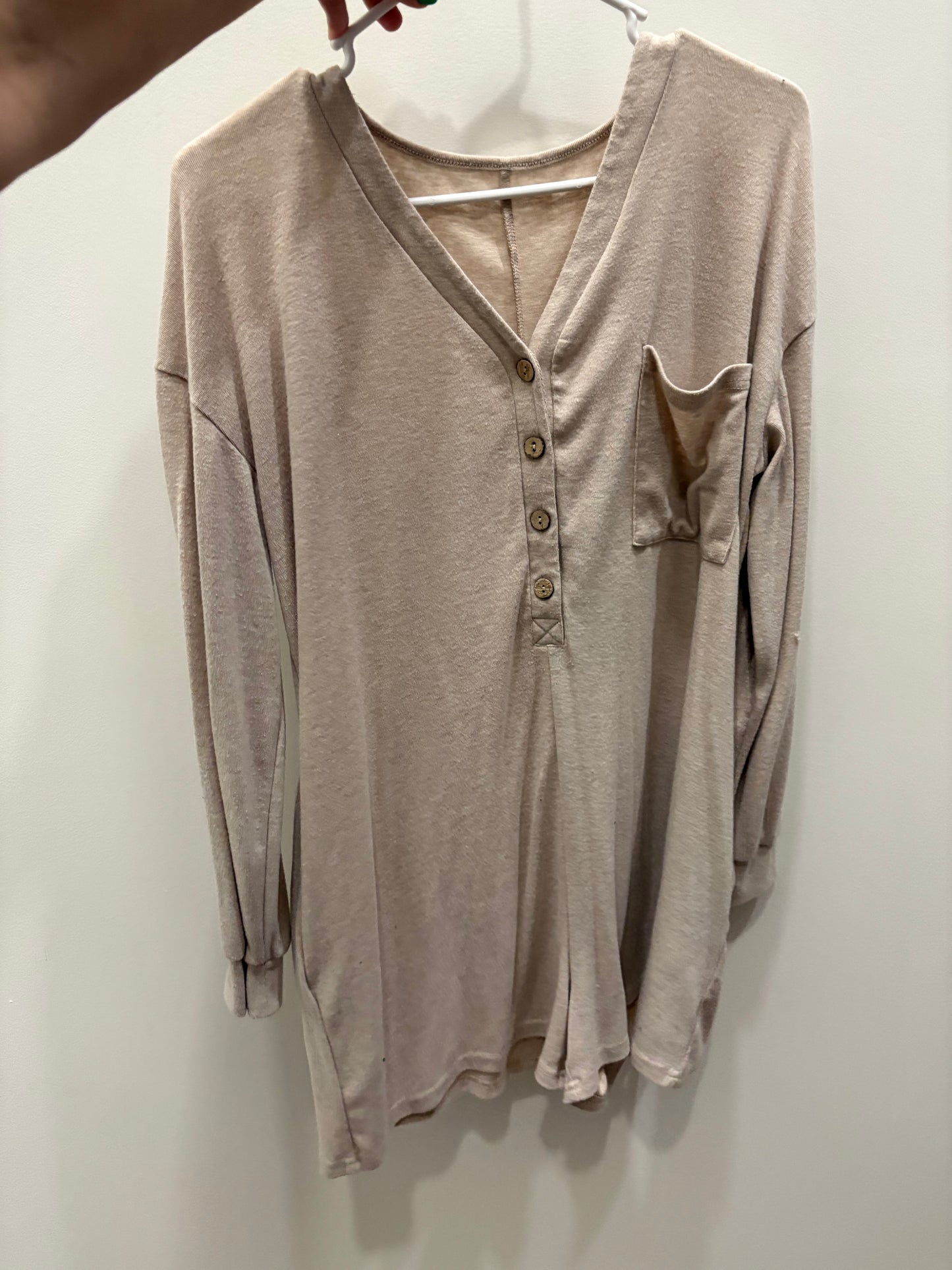 small oatmeal romper