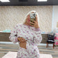 CAMO WAFFLE KNIT SET