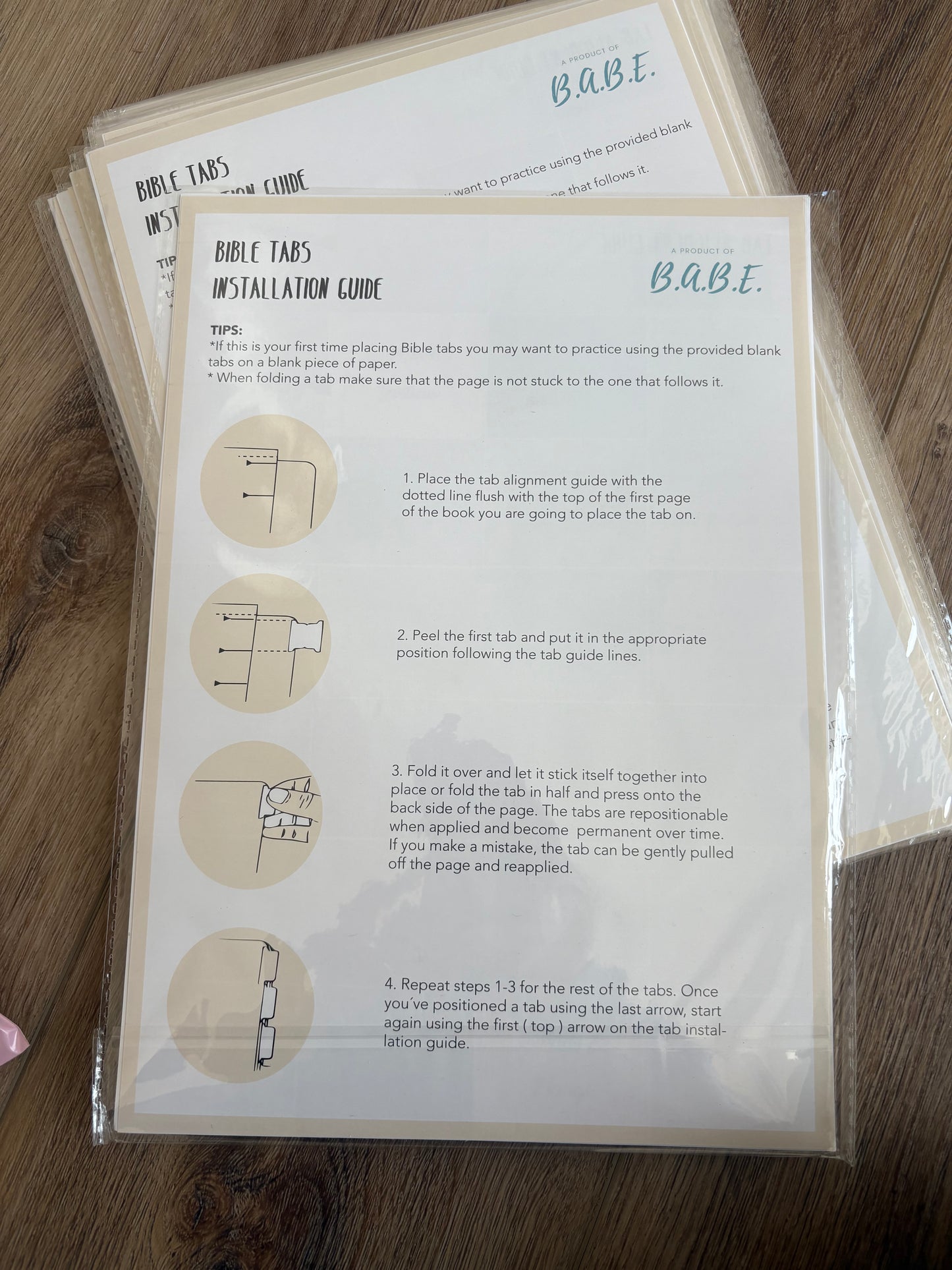 BIBLE TABS - men and womens RTS