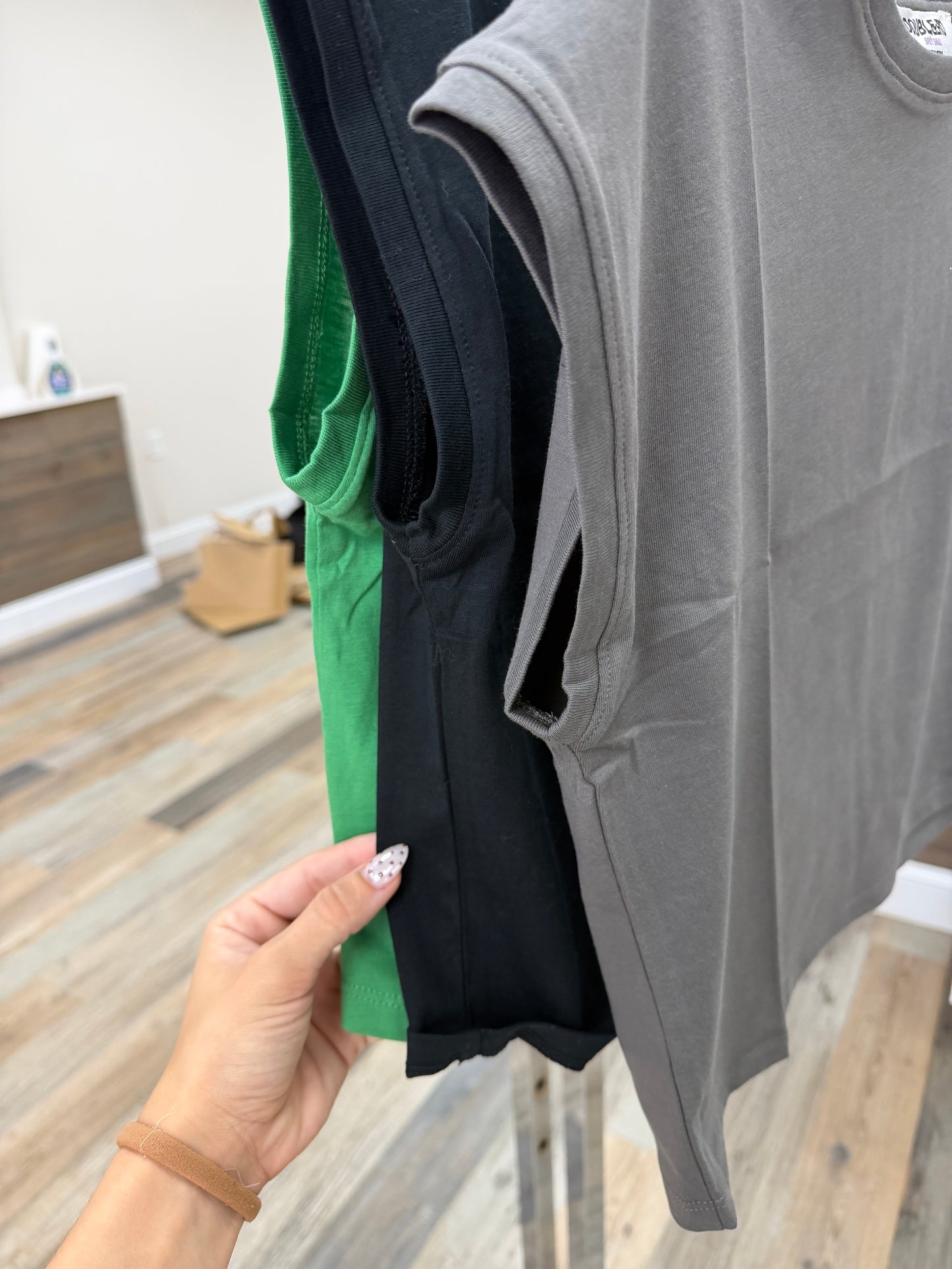 Classic Crew Neck Sleeveless Top