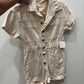 xs cream romper new w tags