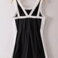 b+w color block activewear dress