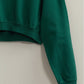 green long sleeve cropped sweatshirt