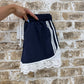 lace trim activewear shorts - pink, green + navy!