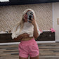PINK CAMO SHORTS