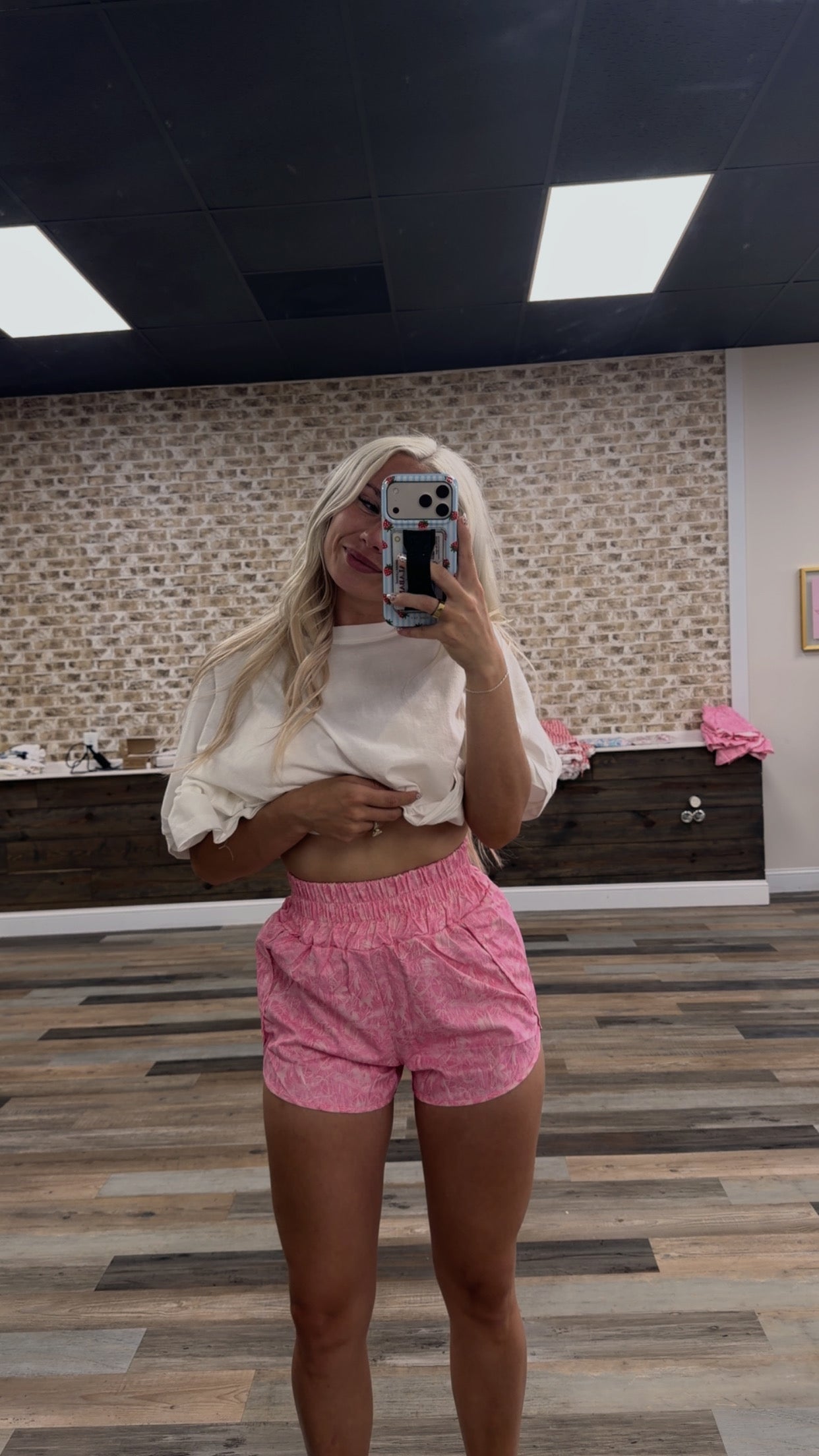 PINK CAMO SHORTS