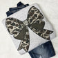 camo bow crewneck on ash