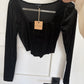 kill the lights black corset top