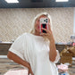 Oversized Elastic Cuff Top