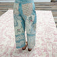 Digitally Printed Patchwork Denim Pants