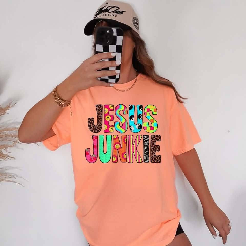 JESUS JUNKIE COMFORT COLOR TEE