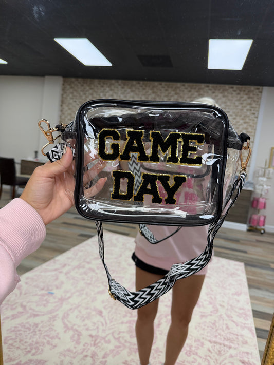 clear game day bags with strap