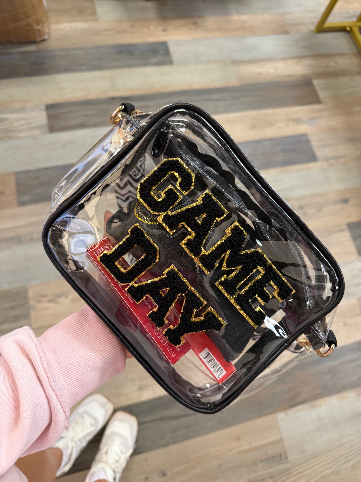 clear game day bags with strap