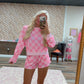 LACEY LOUNGE CHECKERED SET