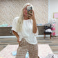 plaid chestnut pants with tie sides