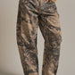 Camo Print Cotton Balloon Pants
