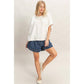 Oversized Elastic Cuff Top