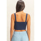 Ribbed Cropped Tank Top