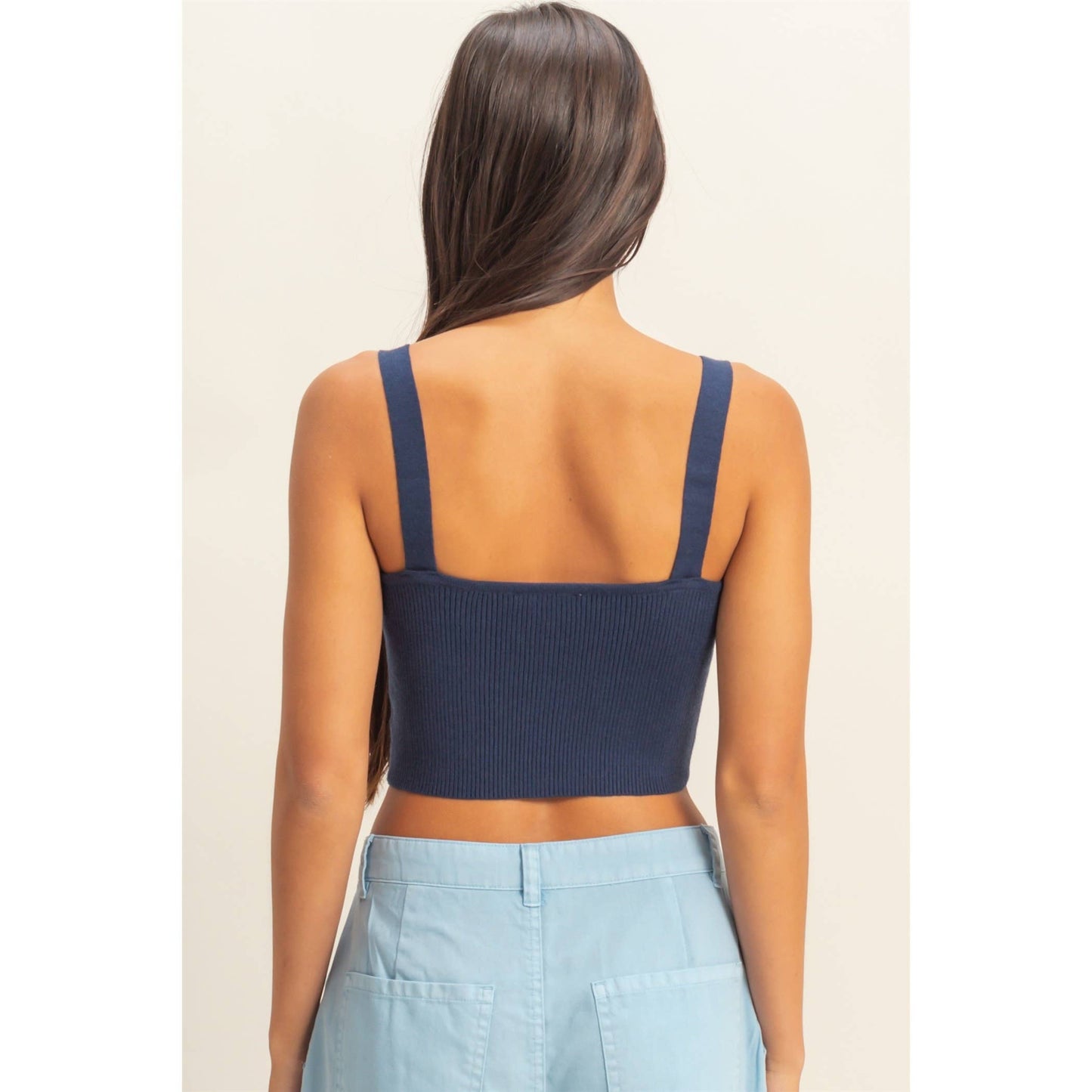 Ribbed Cropped Tank Top